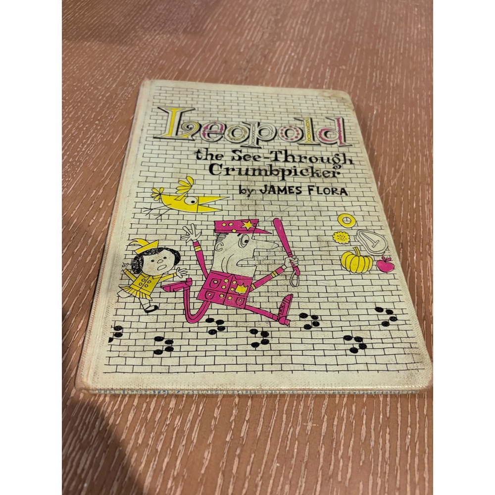 Vintage Leopold The See-Through Crumbpicker James Flora Childrens Hardcover Book